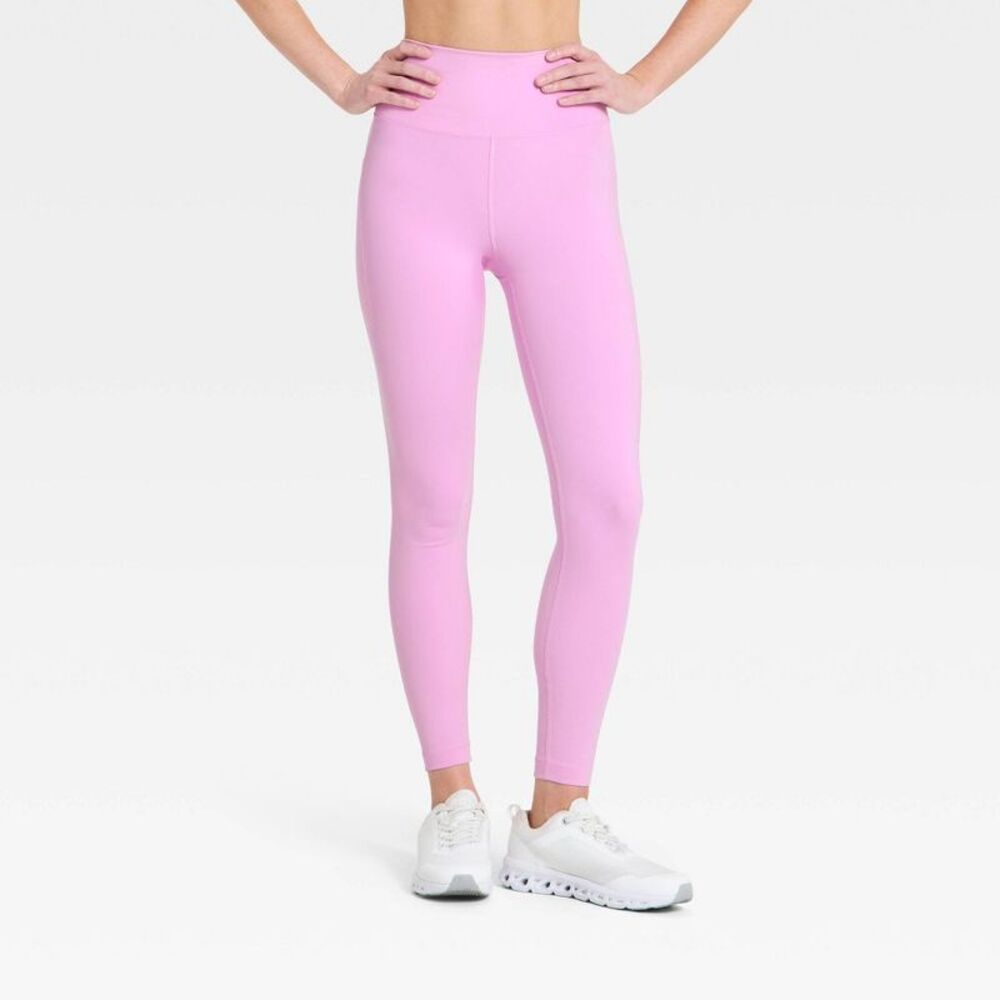 Women's Super Flex High-Rise 7/8 Pocketed Leggings - Light Violet L